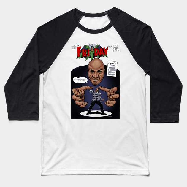 Craig Vs Deebo Baseball T-Shirt by Peter Katsanis Art